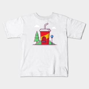 Soda Drink Shop Kids T-Shirt